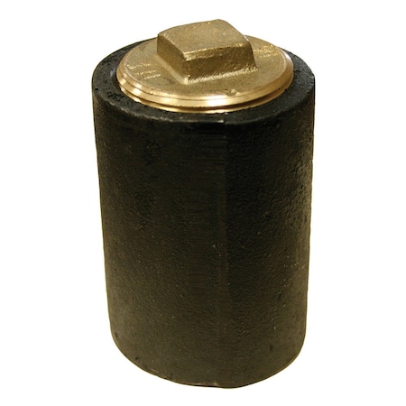 Jones Stephens 6in Plain End Cleanout Long Pattern with 5in Raised Head low sq. Southern Code Plug - 4in Height C38006